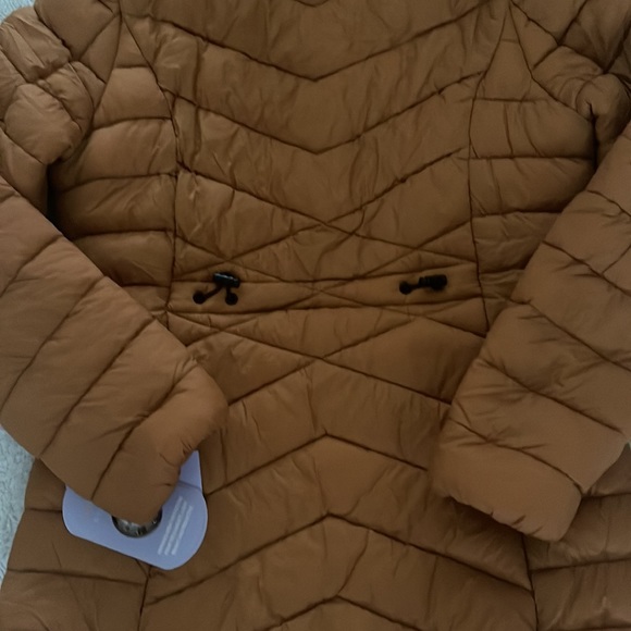 Madden Girl Women's Hooded Puffer Jacket in Khaki, Medium - Picture 10 of 15